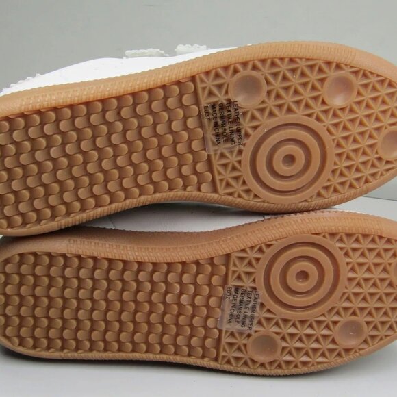 NEW SILENT D Womens Seena Sneakers Hook & Loop Low-Top Suede Toe White - Picture 7 of 9